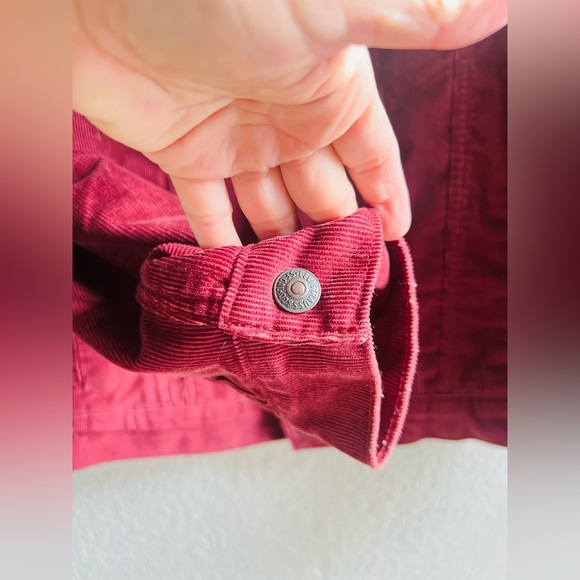 Levi's Mens Type III Sherpa Trucker Jacket Decadent Chocolate Corduroy Med - Picture 6 of 9